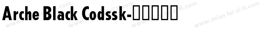 Arche Black Codssk字体转换